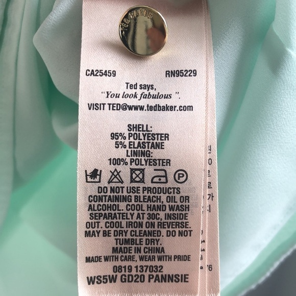Ted Baker mint green Pannsie layered dress - Picture 7 of 7